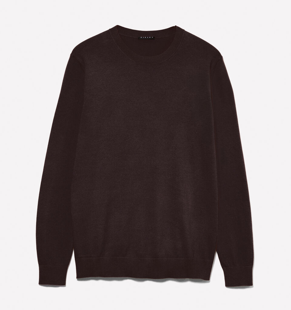 Pull coupe regular marrom escuro - camisolas gola redonda para homem - Marrom-Escuro | Sisley image number 5